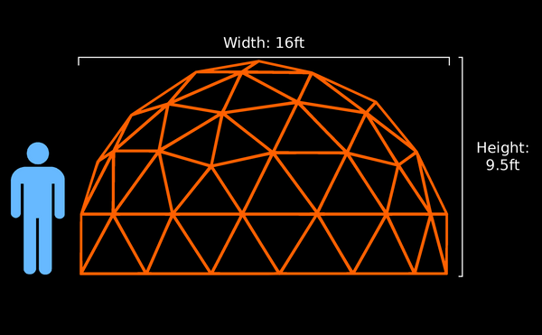 16-ft v3 5/9 Dome(Jungle Gym)(Thick Pipe)