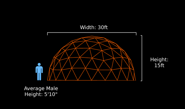 30-ft v4 1/2 Event Dome(Light)